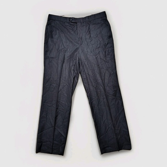 Brooks‎ Brothers 1818 Madison Wool Dress Pants 38x30 Career Grey Pleated - Picture 1 of 8